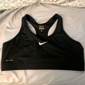 Nike Dri Fit XL Sports Bra Black